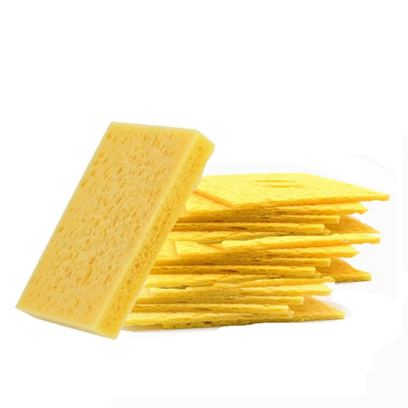 50 Pieces Compressed Facial Sponges, Cellulose Facial Sponges with Container Facial Sponges Reusable Bigger / Thicker Face Deep Cleansing and Soft Exfoliating Spa Pads