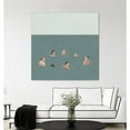 thumbnail image 3 of Giant Art 54x54 The Swimmers I Fine Art Giant Canvas Print in Green, 3 of 3