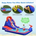 thumbnail image 2 of Infans Inflatable Waterslide w/ Climbing Wall Slide Splash Pool Swim Rings&480W Blower, 2 of 7