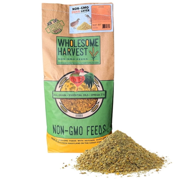 Wholesome Harvest Non-GMO Quail Layer 26% for Laying Quail (40 lb)