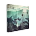 thumbnail image 3 of Surreal Woman Underwater Dolphins Splashing Bubbles Animals & Insects Graphic Art Gallery-Wrapped Canvas Print Wall Art, 3 of 7