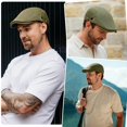 thumbnail image 3 of Minzimin Men's Mesh Cap Breathable Summer Newsboy Hat Adjustable Beret Cabbie Driving  Hats, 3 of 7