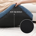 thumbnail image 3 of Royalcraft Small Dog Bed with Anti-slip Bottom, Cat Bed with Removable Washable Cover, Plush Pet Bed for Dogs and Cats, Cute Dog Pillow Bed, Calming Cat Couch Bed for Indoor, Outdoor, Blue, 3 of 8