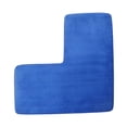 thumbnail image 1 of Alfombra de baño en forma de L, antideslizante, lavable, suave, para el hogar Azul marino, 1 of 7