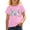 Pink, variant on Boys & Girls Crew Neck Short Sleeve T-Shirts,Comfortable Breathable Casual Tops for Daily Back-to-School Outfits
