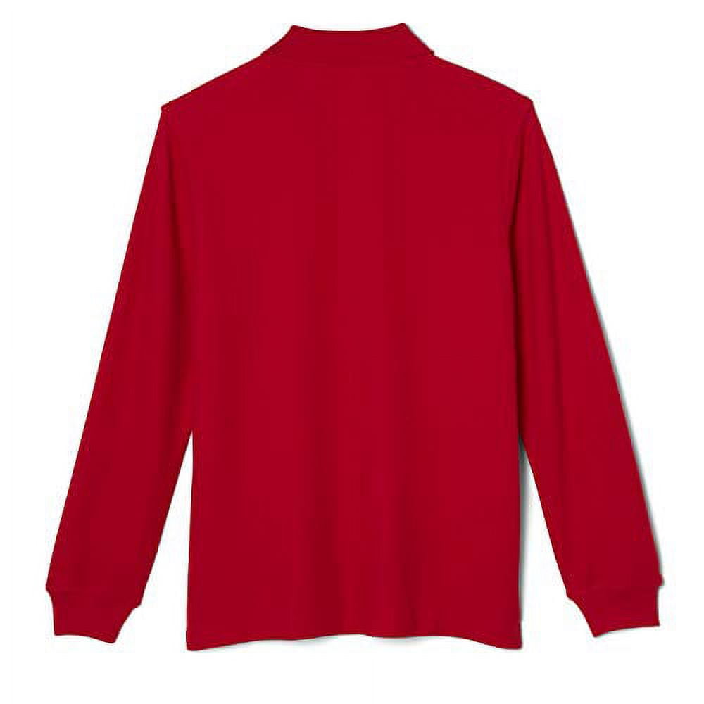 French Toast Boys School Uniform Long Sleeve Pique Polo Shirt, Sizes 4-20