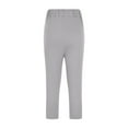 thumbnail image 6 of QATAINLAV Holiday Sales! Womens Hollow Out Jogger Leggings 7/8 Length V Crossover High Waisted Stretch Fitness Legging Capris Solid Casual Summer Vacation Outfits Gray L, 6 of 9