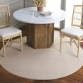 thumbnail image 2 of SAFAVIEH Loft Kalya Solid Machine Washable Area Rug, Beige, 6' x 6' Round, 2 of 8