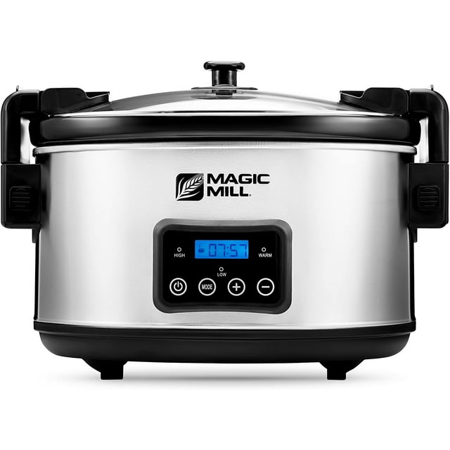 Magic Mill 8.5 Quart Slow Cooker Crock Pot, Digital Programmable, 20