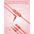 thumbnail image 5 of Auriculares para niños con micrófono | 4+ Año Niño Adolescente | Diadema ajustable | Diseño plegable | Cable auxiliar de 3,5 mm New Bee KH18, 5 of 5