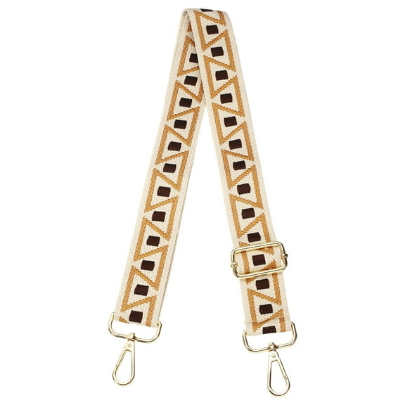 Uxcell Purse Straps Replacement Crossbody, 51 Inch Wide Shoulder Bag Strap Adjustable Canvas Straps for Handbag Wallet Clutch Crossbody Bags, Brown Z Shaped