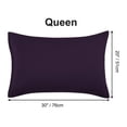 thumbnail image 2 of Unique Bargains 2-Piece Soft Microfiber Pillowcases, Queen, Plum, 2 of 8
