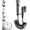 Gray, variant on 1 In 2 Out Dual Control Valve Handheld Bidet Sprayer Adjustable Water Pressure Toilet Accessory For Bathroom Use	（Silver）