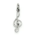 thumbnail image 1 of Beautiful Sterling Silver Treble Clef Charm, 1 of 2