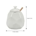 thumbnail image 2 of FRCOLOR 1 Set Honey Jar with Lid Ceramic Honey Container Syrup Pot with Wood Dipper, 2 of 8