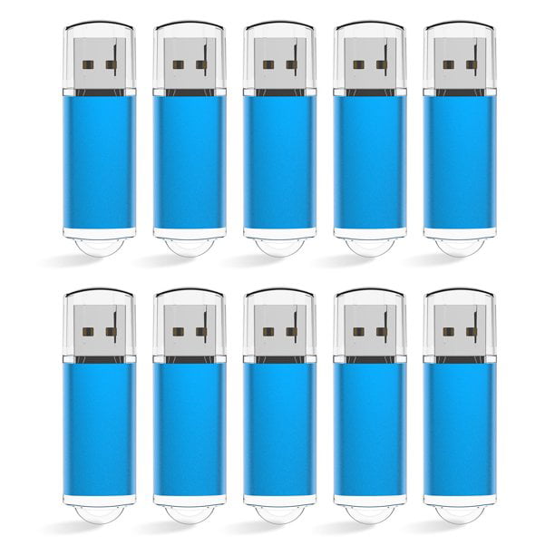 LOT 10 20 50 100 USB 2GB USB 2.0 Flash Memory Sticks Pen Drives LOT Storage Blue 