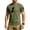 4# Army Green, variant on Camo Tactical Shirt Mens Crew Neck Quick Dry Performance Short Sleeve Tactical Shirts Pique Jersey Golf Shirt Army Green S