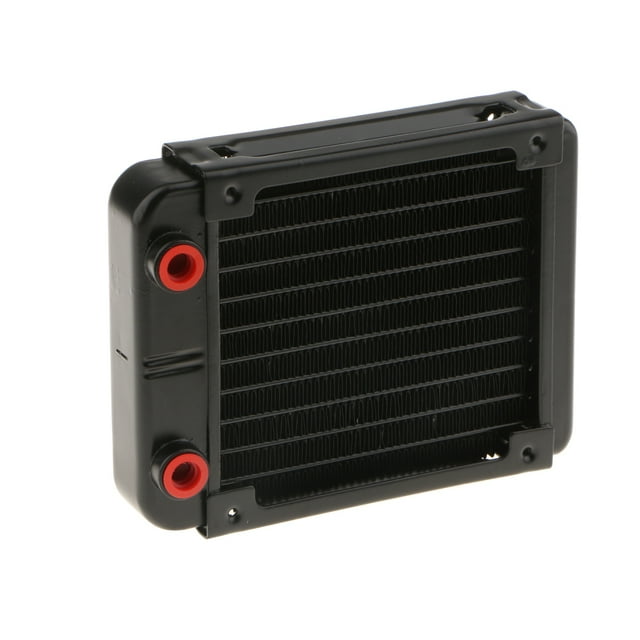 Refrigerador De Agua Rosca G1 / 4 Pulgadas Intercambiador De Calor De Aluminio Computadora Refrigeración Por Agua Radiador Número De Tubos : 10 Hugo Refrigeración del radiador del ordenador