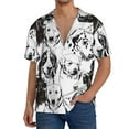 thumbnail image 3 of Wukai Labrador Retriever Dog Men's Casual Short-Sleeve Button Down Shirt - Lightweight Summer Dress Shirt for Daily Wear-Small, 3 of 7