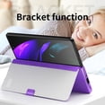 thumbnail image 5 of K-Lion for Samsung Galaxy Z Fold 3 7.6 Inch Hybrid Case, Luxury PU Leather Plating Mirror PC S Pen Holder Slot Hand Strap Stand Function Cover Shockproof Protective Folio Case, Purple, 5 of 7