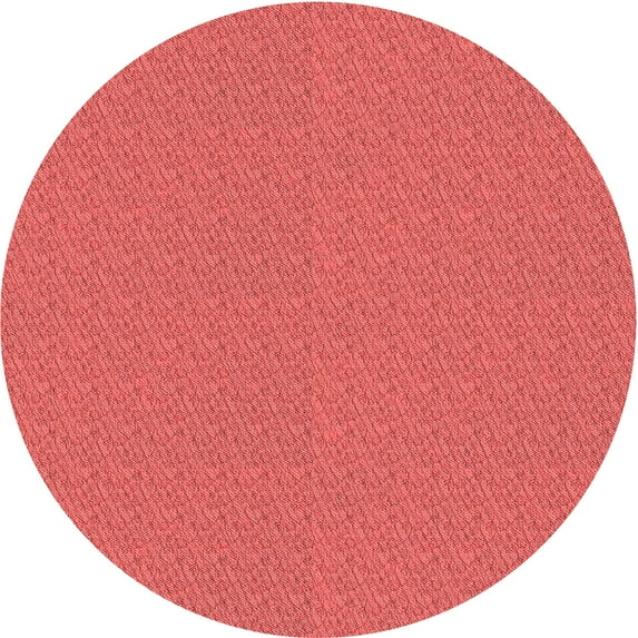 Ahgly Company Machine Washable Indoor Round Transitional Red Area Rugs, 5' Round