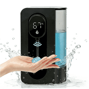 WANALIT Automatic Soap Dispenser Touchless, 500ML Gel Hand Soap Dispenser for Kitchen & Bathroom Sink, Digital Display, 3 Adjustable Levels, Rechargeable Countertop Soap Dispenser, Black