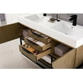 thumbnail image 4 of James Martin Vanities 59" Double Vanity, Glossy White, Matte Black w/ Glossy White Composite Stone Top, 4 of 6