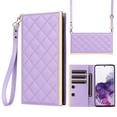 thumbnail image 2 of For Samsung Galaxy S20 Wallet Phone Case,PU Leather Folio Flip Kickstand,With Wrist Strap&Shoulder Strap,Card Slots,Shockproof Rugged Anti-fall Crossbody Phone Case Cover,Purple, 2 of 9