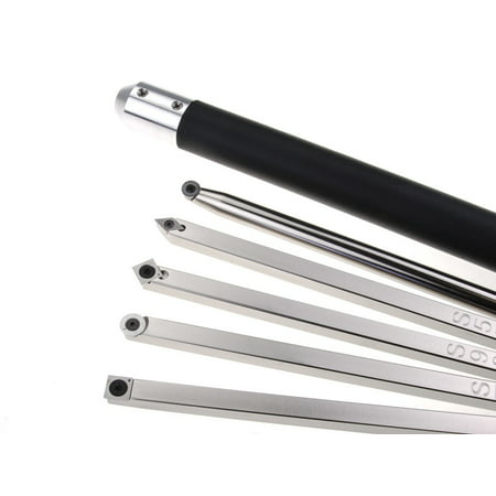 5 Tool Set Carbide Tipped Simple Woodturning Tools with Interchangeable Lathe Tool