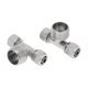 thumbnail image 1 of Conexiones de aire únicas Push para conectar accesorios de aire 3/8" tipo T unión rápida de línea de aire de cobre niquelado 1/2" BSPT 2 piezas tono plateado, 1 of 1