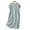 Blue, variant on Women Solid Color Casual Dress Crew Neck Short Sleeve Shift Long Loose Pull-On Loose Casual for Daily