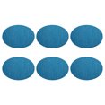thumbnail image 2 of Manteles Individuales Billuyoard Ovalados Resistente A Las Manchas 6 Piezas Azul 45*32.5 cm, 2 of 6
