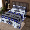 thumbnail image 2 of Erosebridal Vintage Aztec Coverlet Set Queen, Rustic Animal Bedding Set, Hippie Style Decor 3pcs, 2 of 5