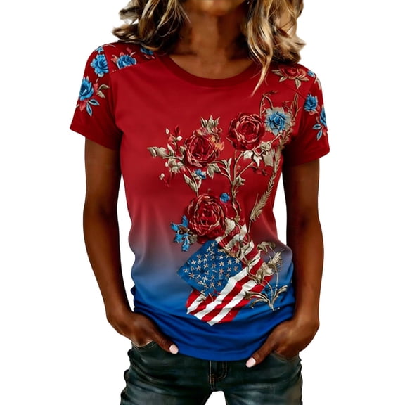Women's Patriotic 250Th Anniversary USA Shirt Faith Freedom 250 Years Shirts 4th of July Shirt