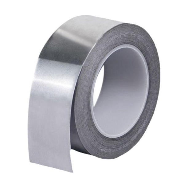 Wartleves Cinta de papel de aluminio plateada autoadhesiva aislante cinta reflectante reparación de ollasÐσ