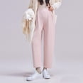 thumbnail image 6 of Hvyesh Women's Wide Leg Work Pants Maternity Mama High Waist Dress Palazzo Pants Trendy Wide Leg Jogger Trousers with Pockets, 6 of 7