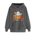 thumbnail image 3 of BangWanChi Women Long-Sleeved Hooded Sweatshirts Pocket Halloween Printed Casual Loose Sweatshirt, 3 of 4