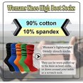 thumbnail image 6 of SOCKS'NBULK 6 Pairs Womens Scrunched Slouch Socks, Cotton Boot Socks Bulk Pack, 6 of 6