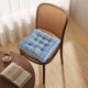 thumbnail image 4 of Cojín cuadrado de felpa con respaldo | Almohadilla para silla de oficina, comedor o escritorio | Agarre de silicona antideslizante, 4 of 6