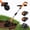 Orange, variant on 20V Portable Electric Garden Tiller,  8.5" Cordless Cultivator with 2.0Ah Lithium Battery for Soil Cultivation, Adjustable Depth 6.3", 8.8lbs Lightweight for Raised Bed, Vegetable Garden