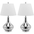 thumbnail image 4 of Safavieh Amy Gourd Glass Lamp in Silver (Set Of 2), 4 of 5