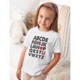 thumbnail image 3 of Kids Valentine's Day Alphabet ABC I Love You Toddler Adorable T-Shirt Gift, 3 of 7