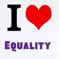 thumbnail image 2 of CafePress - I Love Equality Body Suit - Baby Light Bodysuit, Size Newborn - 24 Months, 2 of 4