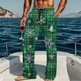 thumbnail image 6 of Men's Christmas Pajama Pants Soft Lounge Bottoms with Pockets & Drawstring Wide Leg Pajama Bottoms Novelty Funny Straight Cozy PJ Pant for Holiday Sleepwear, 6 of 8
