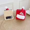 thumbnail image 6 of Plush Case for Samsung Galaxy Z Flip 3, Cute 3D Christmas Hat Case Soft Faux Lambswool Cover Fashion Shockproof Cover Cartoon Case Girl Furry Phone Cover for Samsung Galaxy Z Flip 3, Beige, 6 of 9