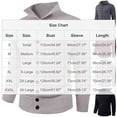 thumbnail image 3 of Mens Cardigan Sweater Button Up Stand Collar Casual Long Sleeve Knitted Solid Sweaters Fall Clothes Tops (L, Hot Pink), 3 of 4