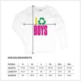 thumbnail image 7 of I Recycle Boys Puff Print Women's Long Sleeve T-shirt Funny Dating App Humor Single Independent Heart Breaker Relationship, 7 of 7