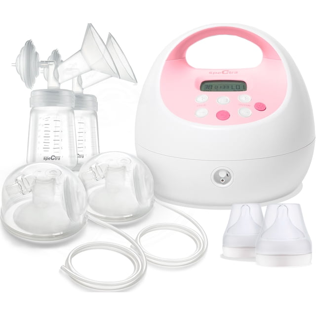 Spectra S2 Plus y Copas Manos Libres 24 mm | Set de Extractor de Leche Eléctrico Doble de Grado Hospitalario y Hands Free Cups para Extracción de Leche Materna | Original