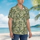 thumbnail image 3 of Fotbe Tropical Plants Green Camisa Hawaiana para Hombre Unisex – Camisa Casual de Verano con Botones de Manga Corta de Algodón y Lino,Small, 3 of 7