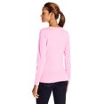thumbnail image 2 of Hanes T-Shirt Col Rond à Manches Longues pour Femmes, P, Rose Vif, 2 of 3
